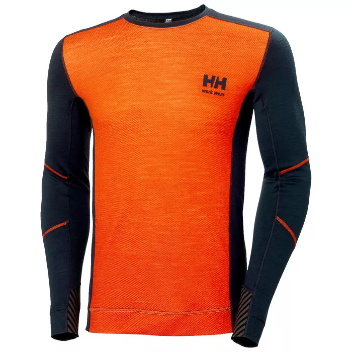 Maglia termica merino uomo da lavoro Helly Hansen modello "HH LIFA MERINO CREWNECK"